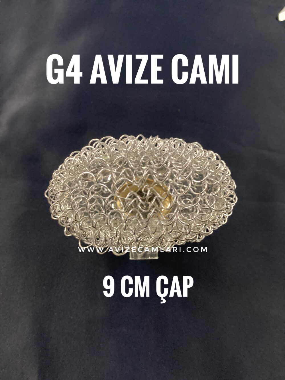Dıştan Telli G4 Duy Telli Avize Camı ( BASIK )