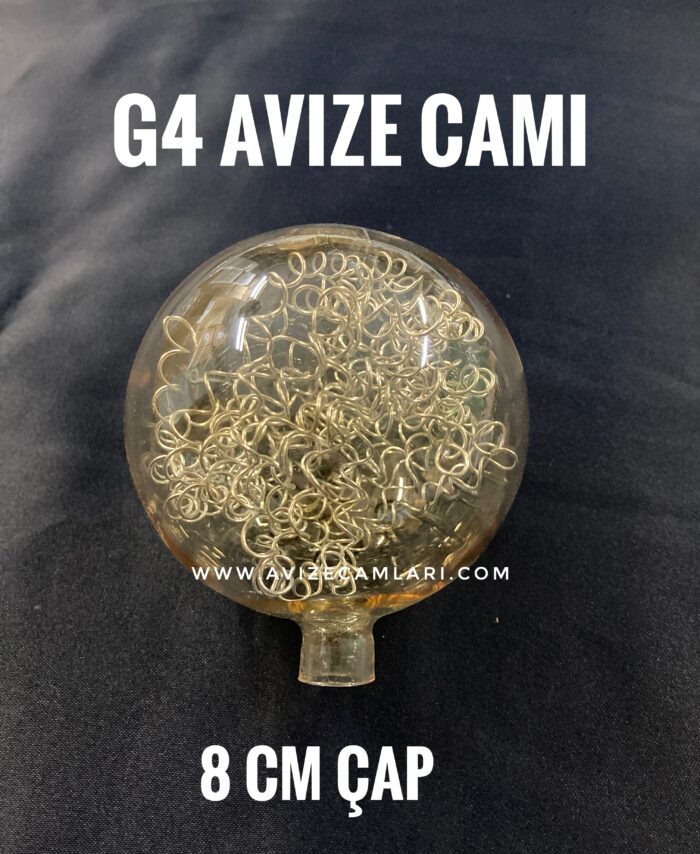 G4 Duy Telli Avize Camı ( Bal )